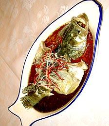 清蒸桂花鱼,Steamed mandarin fish,音标,读音,