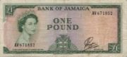 牙买加元年版1 Pound面值——正面