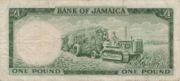 牙买加元年版1 Pound面值——反面