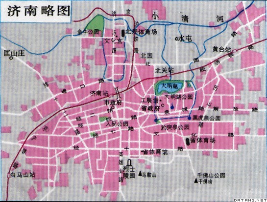 简称济,因市区内有众多的泉水,故又名泉城.图片
