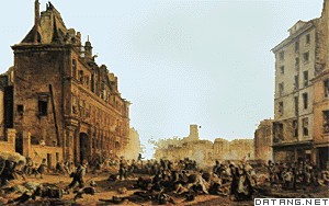 巴黎起义者进攻市政厅