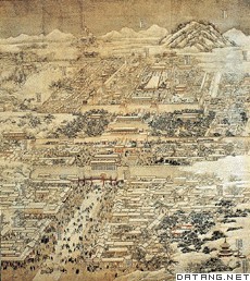 清乾隆年间绘制的《北京城图》