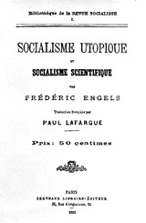 《社会主义从空想到科学的发展》1880年法文单行本封面