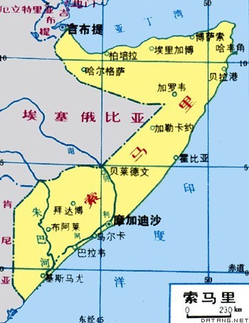 地图：索马里