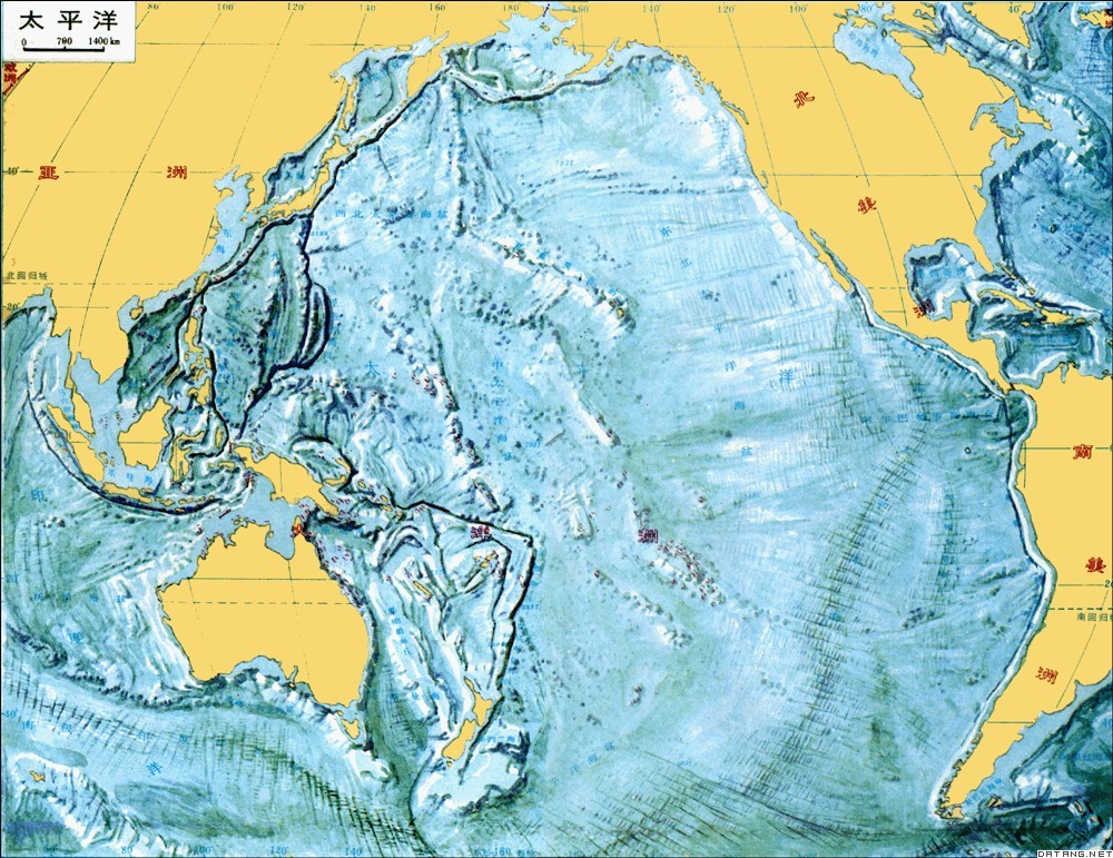 地图：太平洋