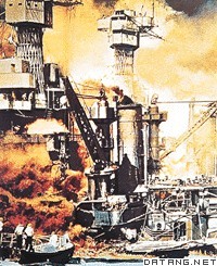 遭日军空袭的珍珠港