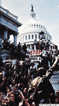 美国华盛顿的反对越战示威