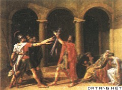 大卫《荷拉斯兄弟之誓》为古典主义绘画的代表作