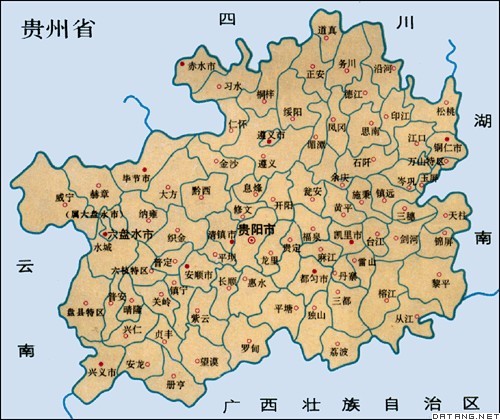 地图：贵州省