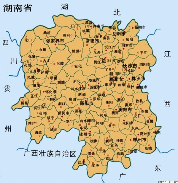 地图:湖南省图片