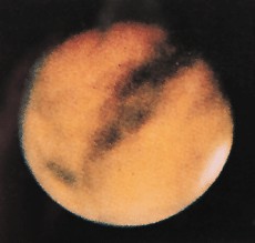 从地球上拍摄的火星照片